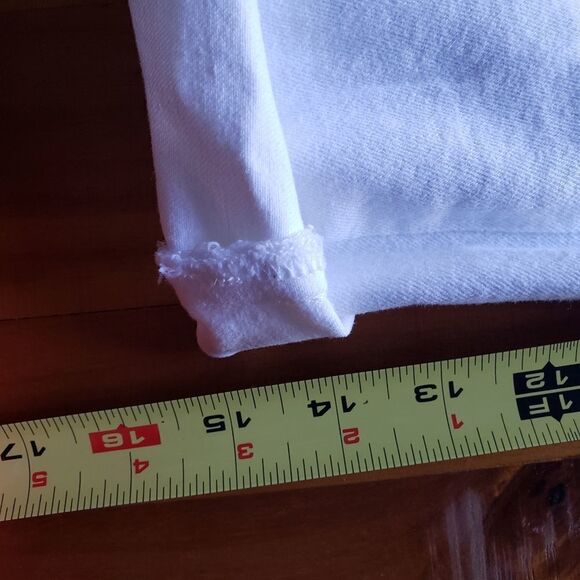 JOE'S Jeans High Rise Skinny Cut Off White Jean Shorts Size 25 - Picture 12 of 12